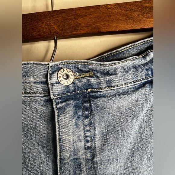 Lazer jeans denim shorts with sequins and beads size 18 - Picture 2 of 8